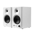 MR4 Powered Studio Monitor Speakers – 4" Active Near-Field Monitor Speakers for Music Production, Gaming & Home Audio (White, Pair)