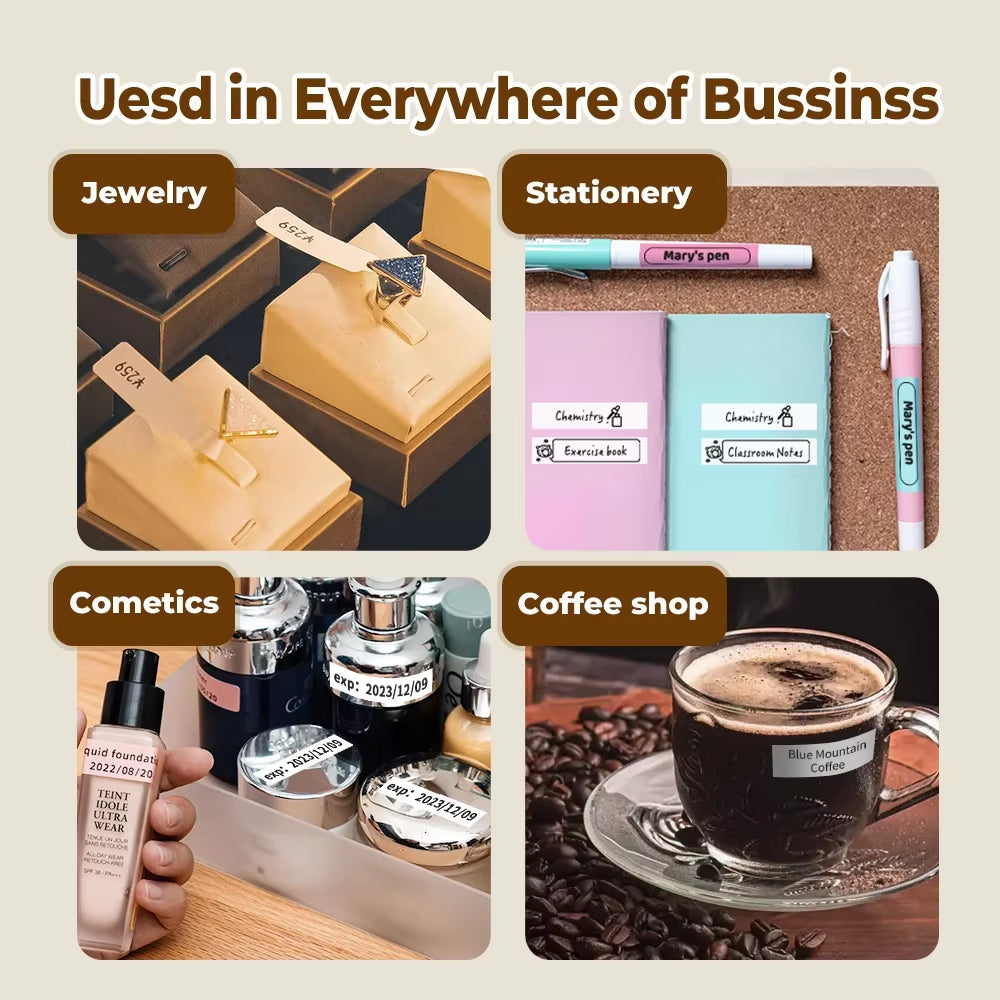 Phomemo Q30 Portable Bluetooth Label Maker – Wireless Thermal Sticker Printer with Custom Label Paper Support