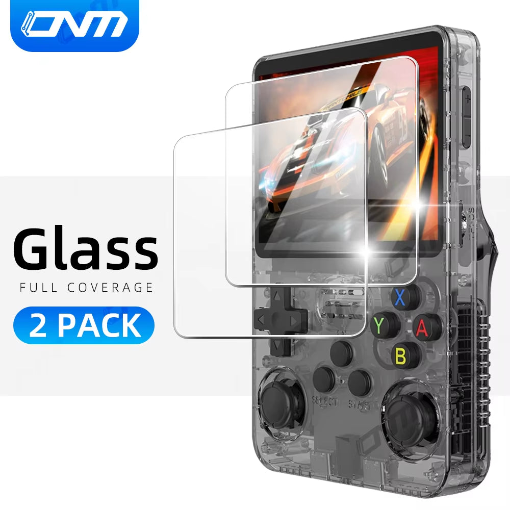 Tempered Glass Screen Protector for R36S Game Console – Anti-Scratch Protective Film for R36S, R35S & RGB20S