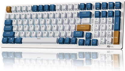 **Title:**  RK ROYAL KLUDGE RK98 Wireless Mechanical Keyboard – 98% Layout, Hot-Swappable, Tri-Mode Connectivity, RGB Backlit with Brown Switches and Numpad