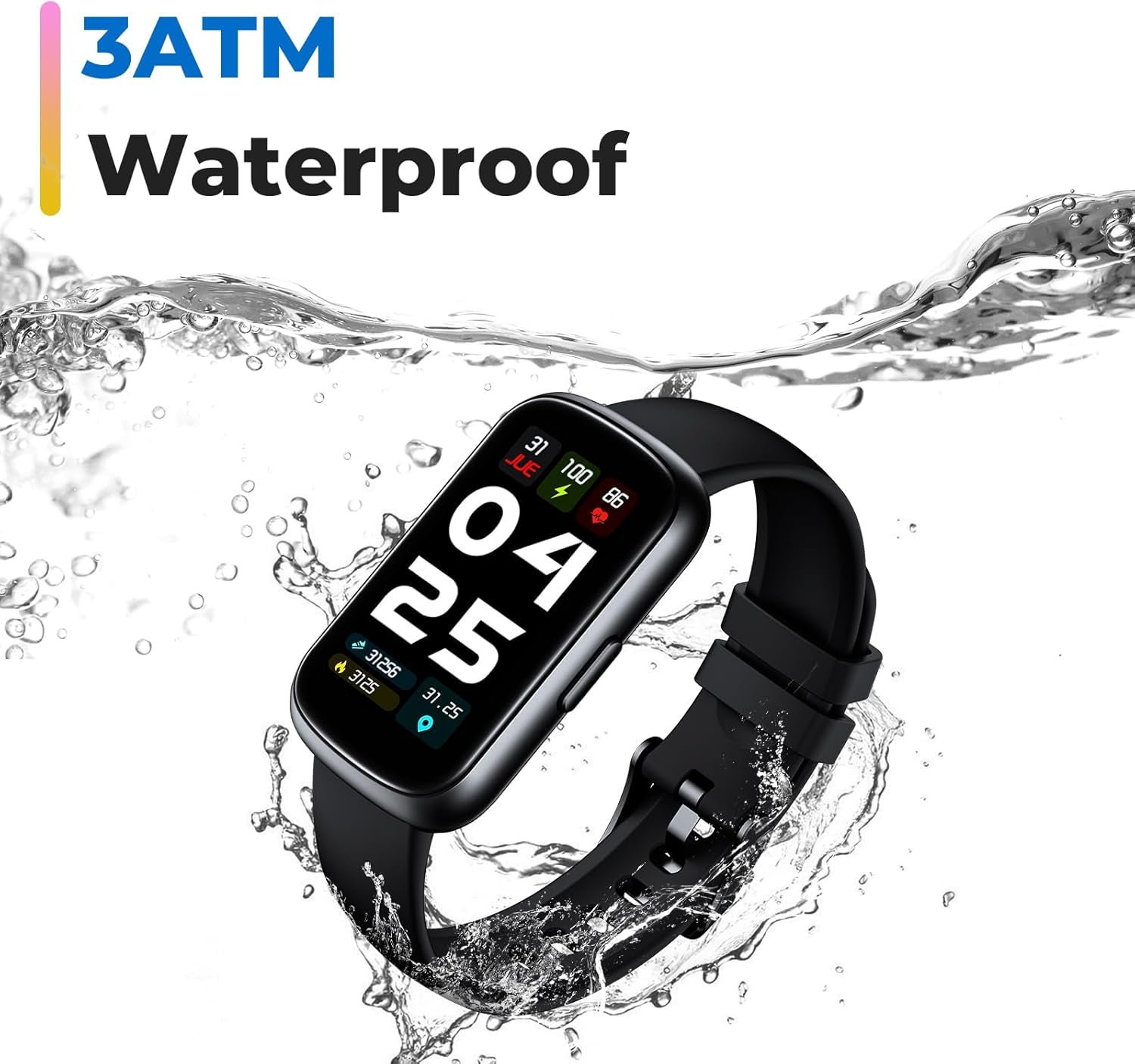 Fitness Tracker Smart Watch with 24/7 Health Monitoring