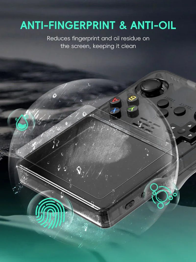 Tempered Glass Screen Protector for R36S Game Console – Anti-Scratch Protective Film for R36S, R35S & RGB20S