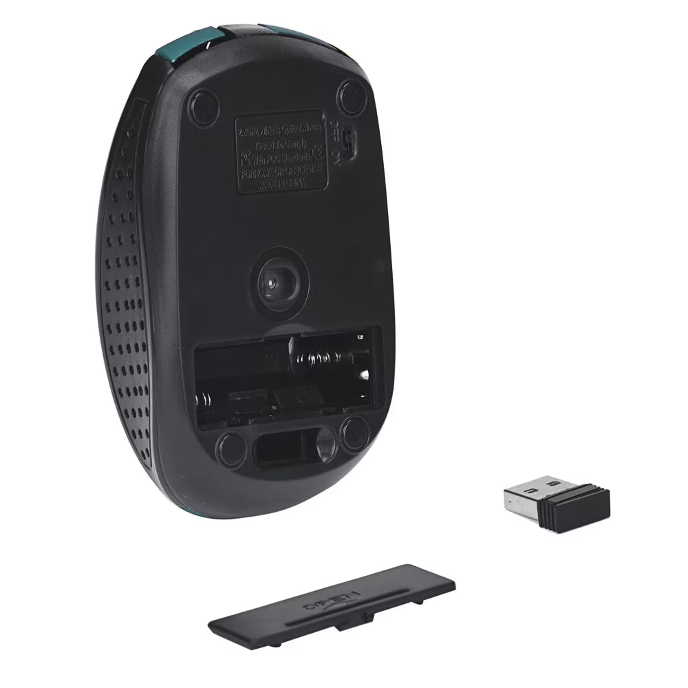 Wireless 2.4G Ergonomic Mouse with USB Receiver – Portable Cordless Mouse for Laptop, PC & Home Office