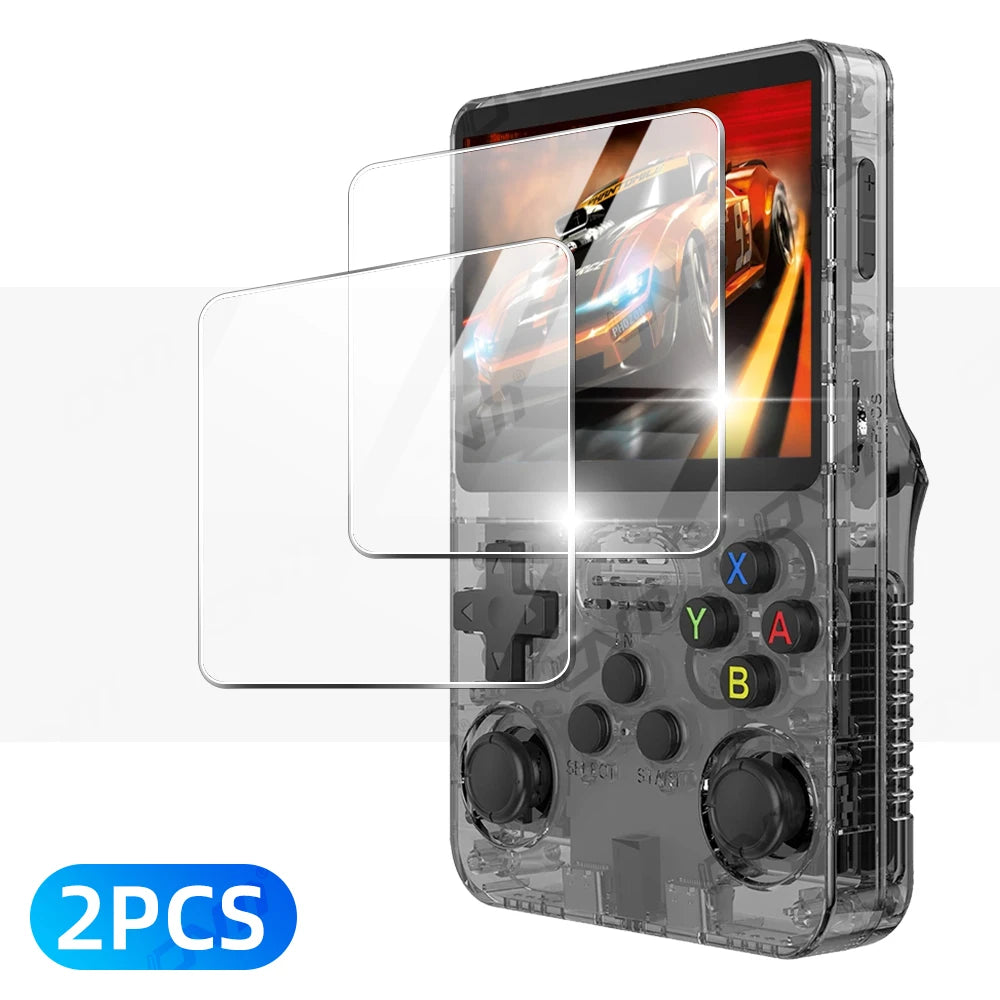 Tempered Glass Screen Protector for R36S Game Console – Anti-Scratch Protective Film for R36S, R35S & RGB20S