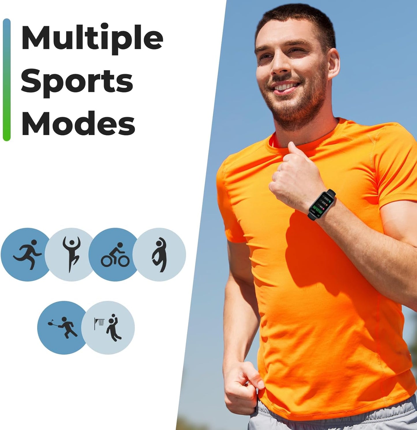 Fitness Tracker Smart Watch with 24/7 Health Monitoring