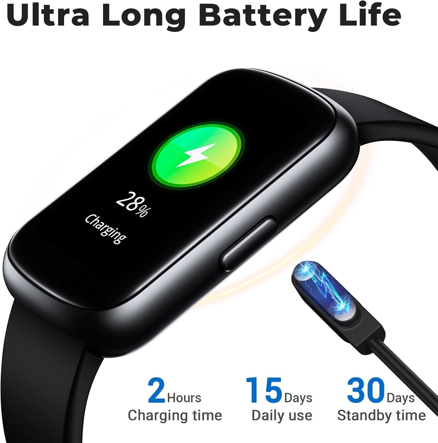 Fitness Tracker Smart Watch with 24/7 Health Monitoring