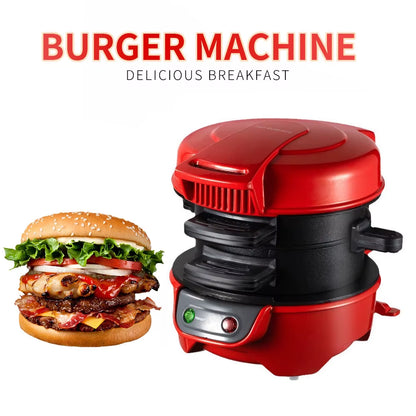 3-in-1 Electric Sandwich Maker, Burger Maker & Egg Cooker – 600W Non-Stick Breakfast Machine