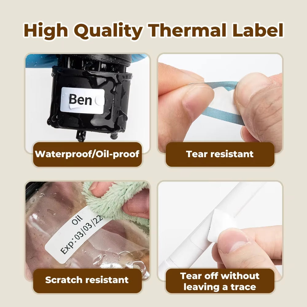 Phomemo Q30 Portable Bluetooth Label Maker – Wireless Thermal Sticker Printer with Custom Label Paper Support