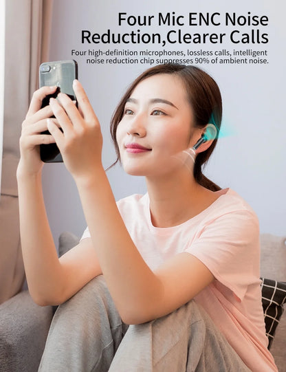 Wireless Bluetooth 5.3 Earbuds with LED Charging Case – 50 Hours Playtime