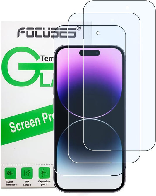 iPhone 14 Pro Blue Light Screen Protector (3 Pack) – Tempered Glass Eye Protection Screen Protectors for 6.1" iPhone 14 Pro