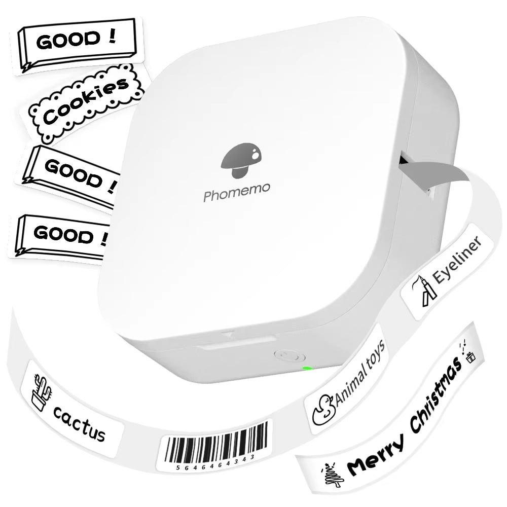 Phomemo Q30 Portable Bluetooth Label Maker – Wireless Thermal Sticker Printer with Custom Label Paper Support