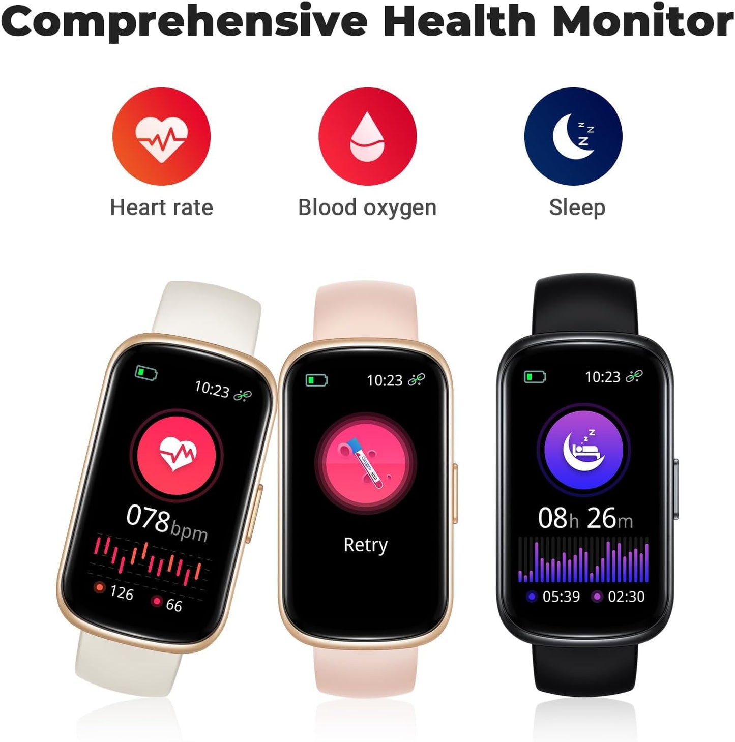 Fitness Tracker Smart Watch with 24/7 Health Monitoring