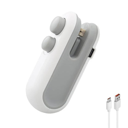 Mini 2-in-1 Rechargeable Bag Sealer & Cutter with Magnet – Keep Food Fresh Longer