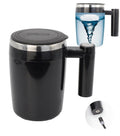 Rechargeable Self-Stirring Mug – Automatic Magnetic Mixing Coffee Cup, 14.5oz Stainless Steel Travel Mug for Coffee, Tea & More