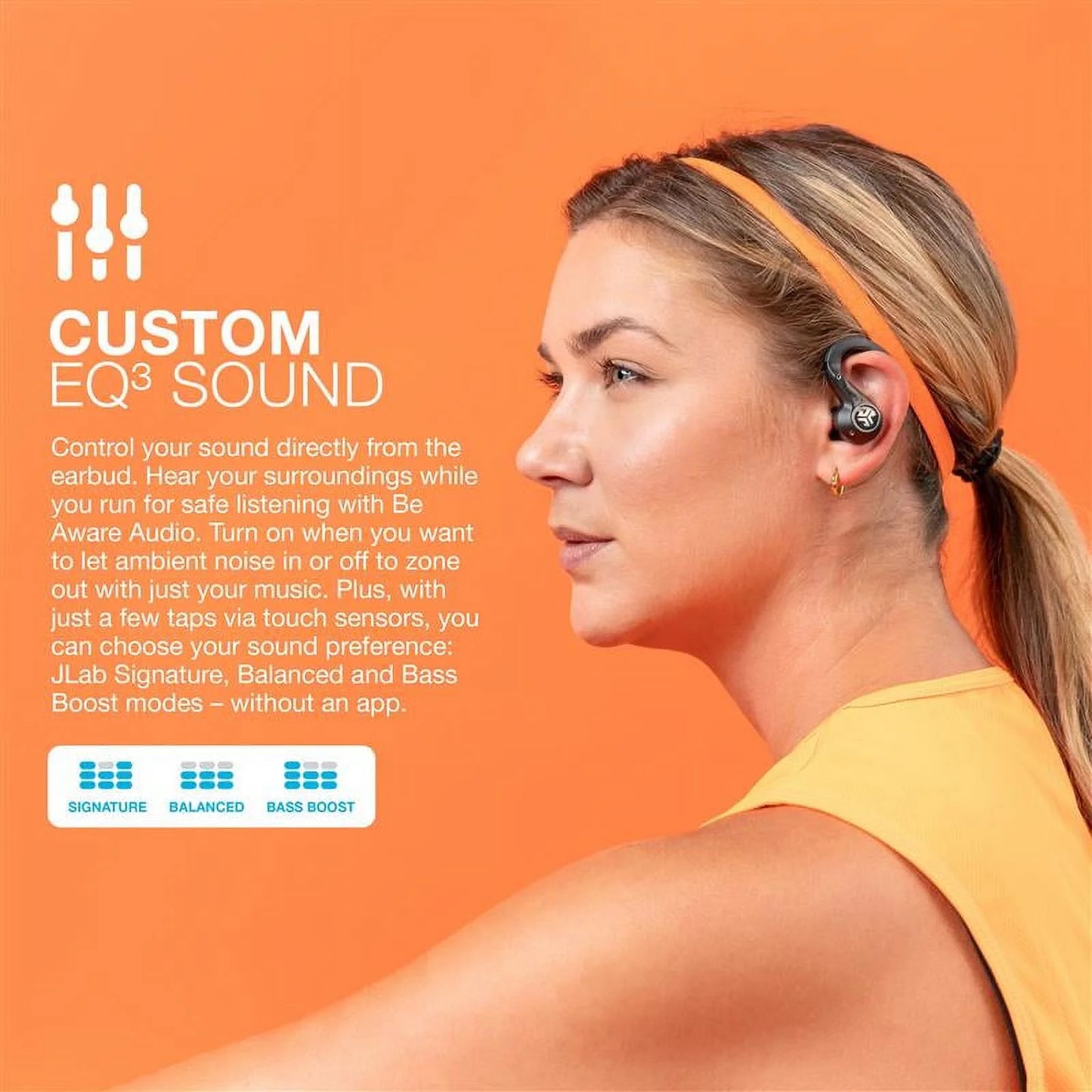 Epic Air Sport ANC True Wireless Earbuds – Active Noise Cancelling Wireless Headphones with Secure Sport Fit